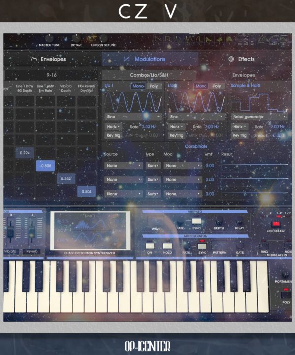 CZ V OP-1 sample pack cover artwork