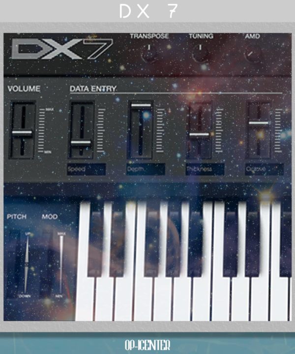 DX7 OP-1 sample pack cover artwork