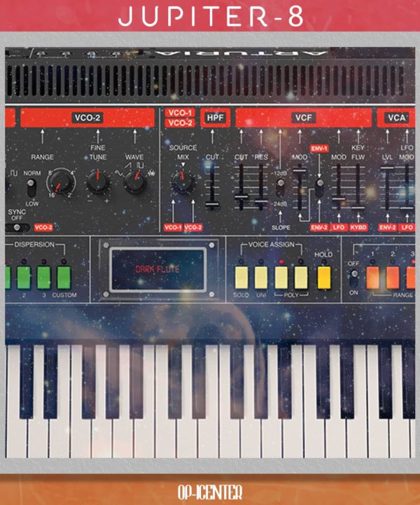 Jupiter-8 OP-1 sample pack cover artwork