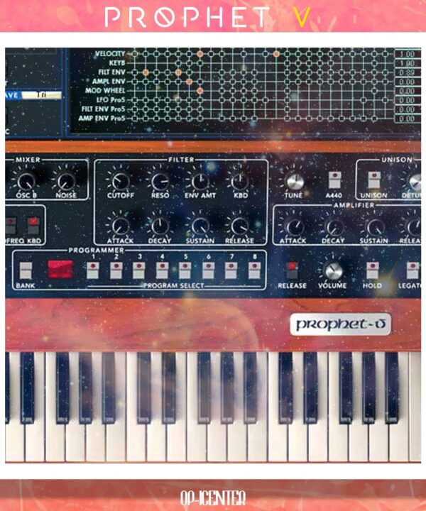 Prophet-5 OP-1 sample pack cover artwork