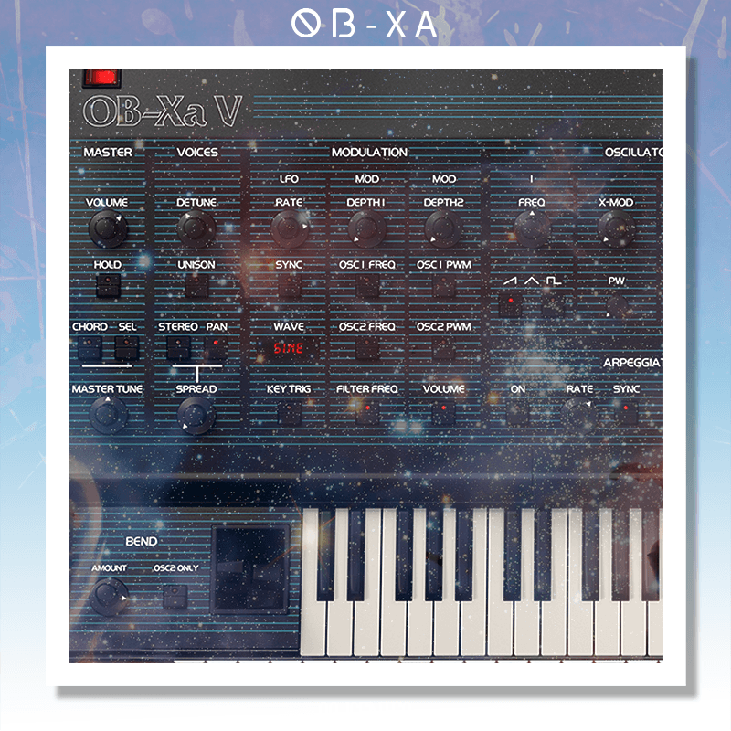 OB-Xa OP-1 sample pack cover artwork