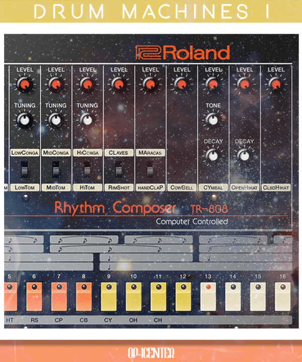 Drum Machines OP-1 sample pack cover artwork