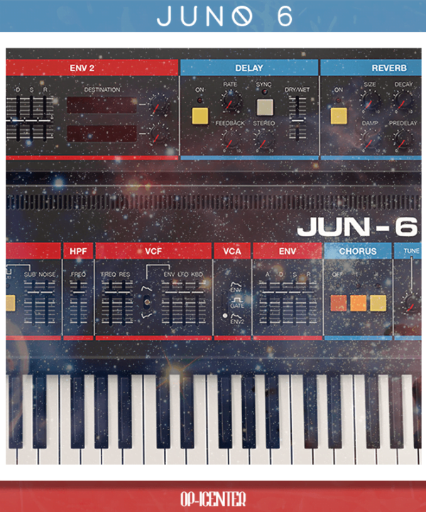 Juno-6 OP-1 sample pack cover artwork