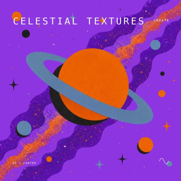 Celestial Textures sample pack cover art for the Teenage Engineering OP-1