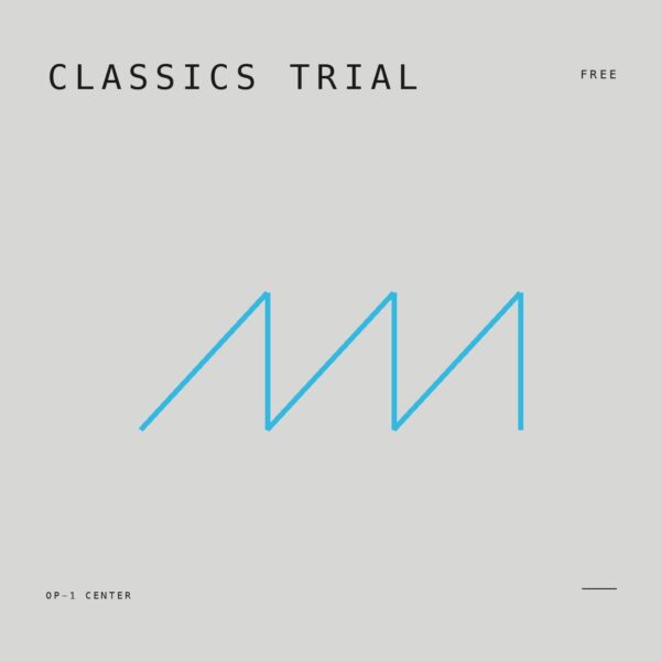 Classics Trial sample pack cover art for the Teenage Engineering OP-1