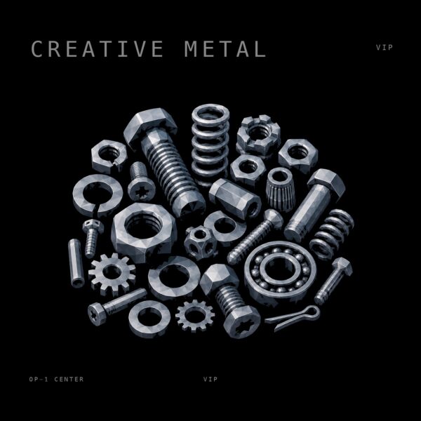 Creative Metal sample pack cover art for the Teenage Engineering OP-1
