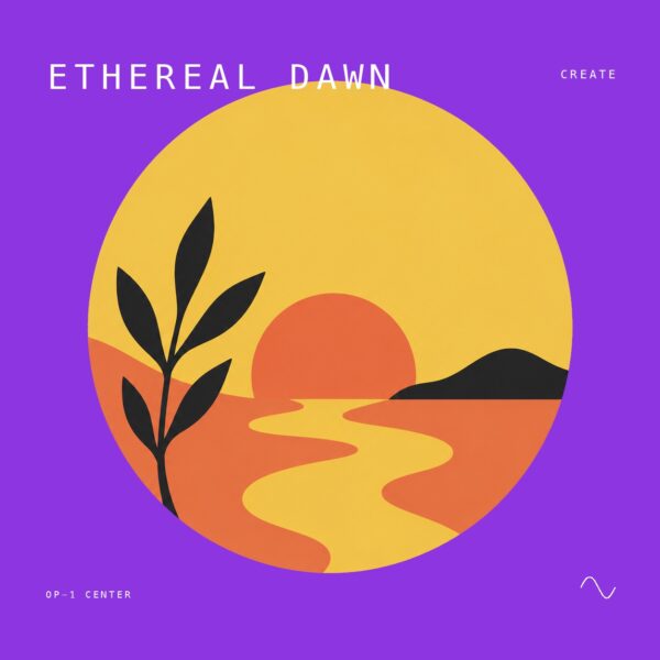 Ethereal Dawn sample pack cover art for the Teenage Engineering OP-1