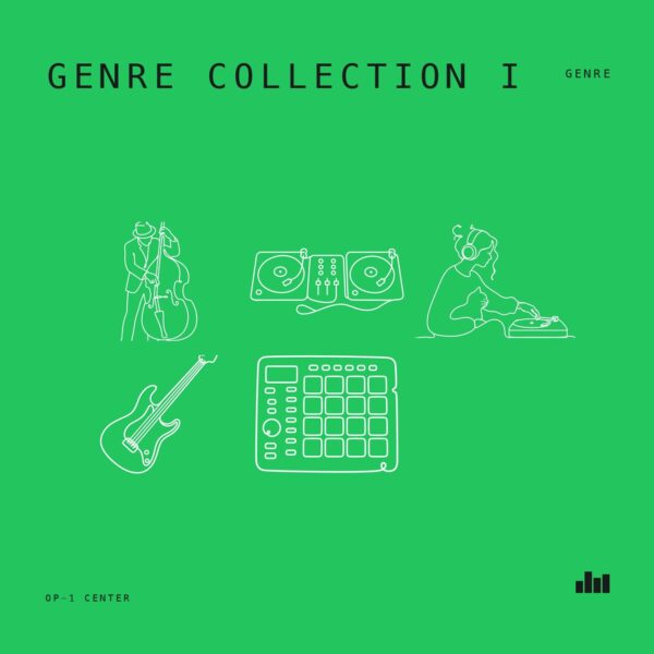 Genre Collection I sample pack bundle cover art for the Teenage Engineering OP-1