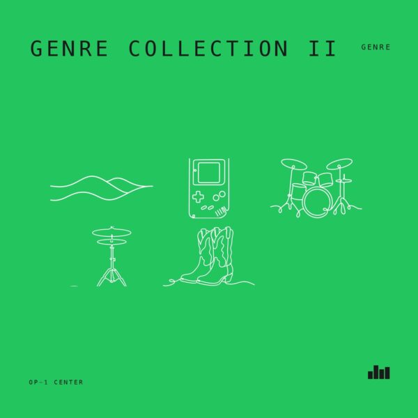 Genre Collection II sample pack bundle cover art for the Teenage Engineering OP-1