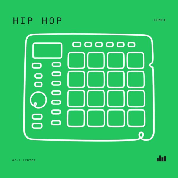 Hip-Hop sample pack cover art for the Teenage Engineering OP-1