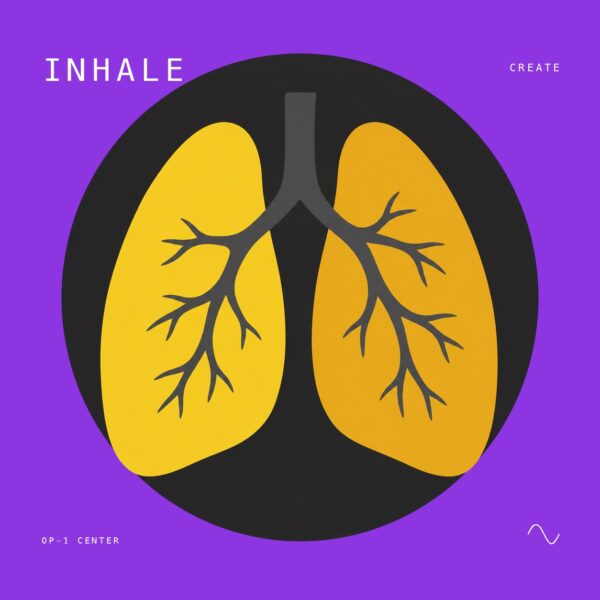Inhale sample pack cover art for the Teenage Engineering OP-1