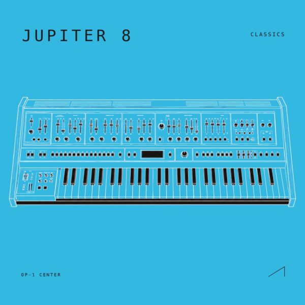 Jupiter-8 sample pack cover art for the Teenage Engineering OP-1
