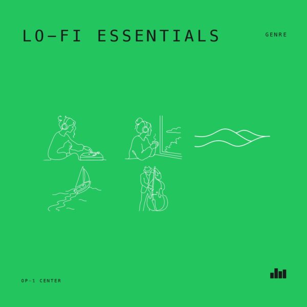 Lo-Fi Essentials sample pack bundle cover art for the Teenage Engineering OP-1
