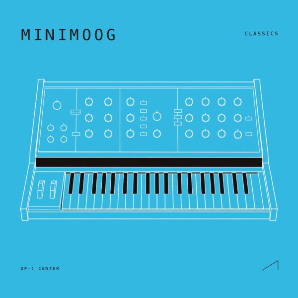Minimoog sample pack cover art for the Teenage Engineering OP-1