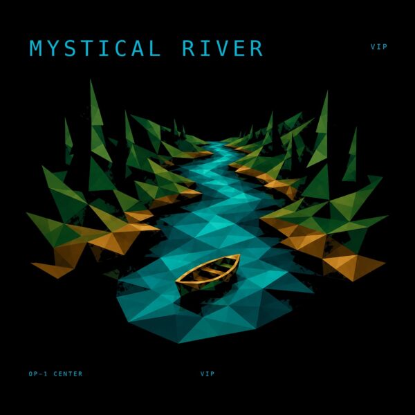 Mystical River sample pack cover art for the Teenage Engineering OP-1