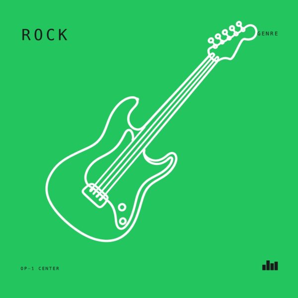 Rock sample pack cover art for the Teenage Engineering OP-1