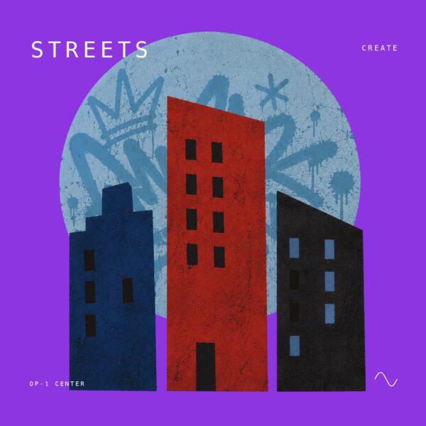 Streets sample pack cover art for the Teenage Engineering OP-1