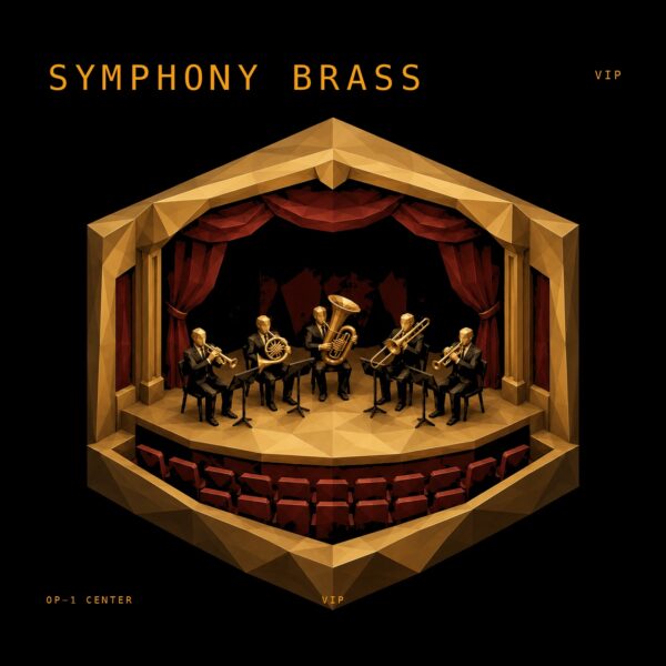 Symphony Brass sample pack cover art for the Teenage Engineering OP-1