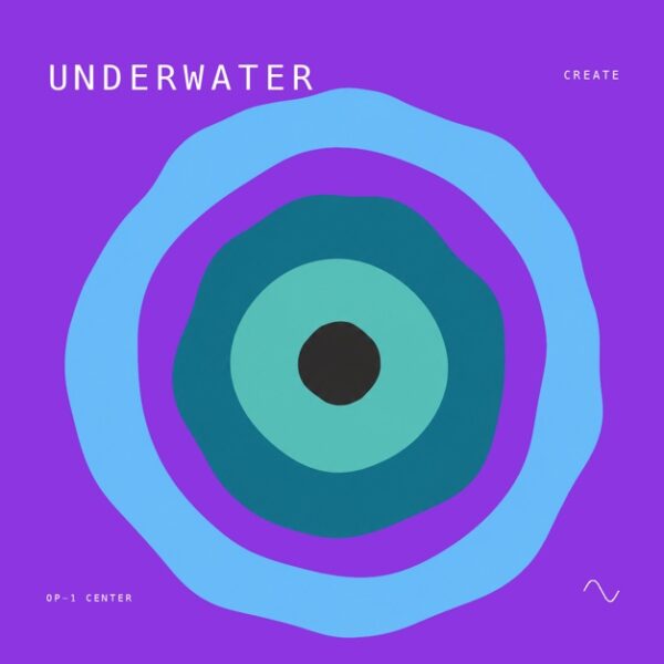 Underwater sample pack cover art for the Teenage Engineering OP-1